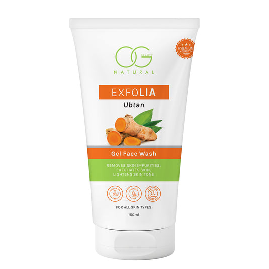 OG BEAUTY Natural Exfolia Ubtan Gel Face Wash 150 Ml