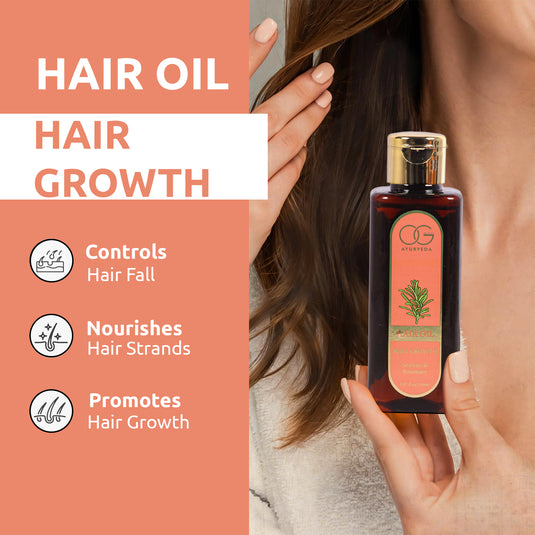 OG BEAUTY Ayurveda Hair Growth Oil 150 ML - Natural Ayurvedic Solution for Stronger, Healthier Hair Growth