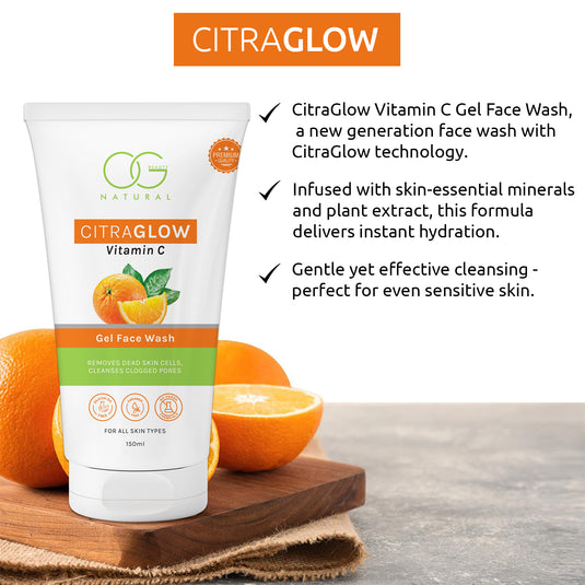 OG BEAUTY Natural Citraglow Vitamin C Gel Face Wash 150 Ml