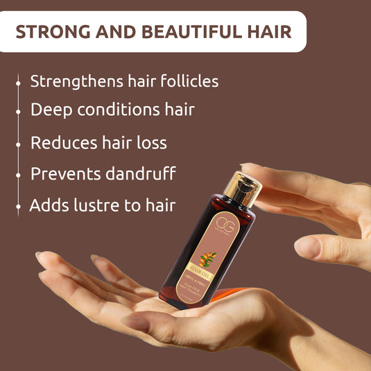 OG BEAUTY Ayurveda Shine & Frizz Control Hair Oil 150ml | Blended with Natural Ingredients | Nourishes & Controls Frizz