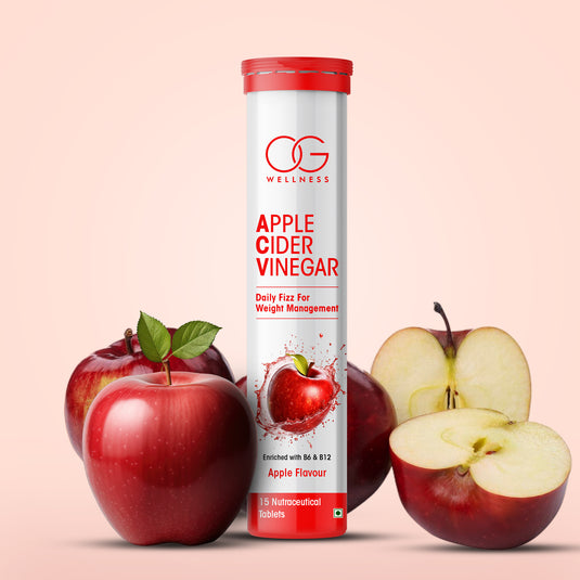 OG Wellness Apple Cider Vinegar Effervescent Tablets for Weight Loss - Red Apple Flavor