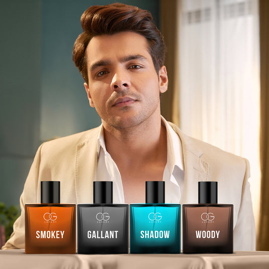 OG BEAUTY Luxury Alpha Male Perfume Set: Sophisticated Long-Lasting Scents, 4x50 ML EDPs