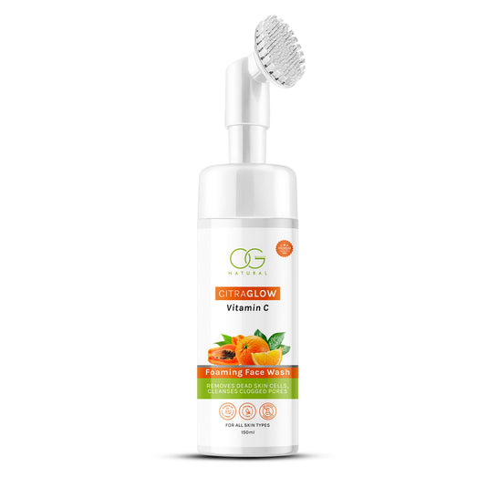 OG BEAUTY Natural Citraglow Vitamin C  Foaming Face Wash 150 Ml