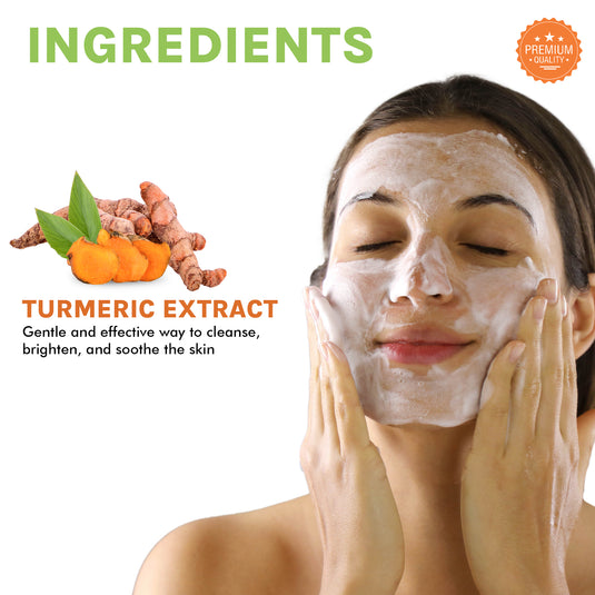 Brighter skin turmeric face wash