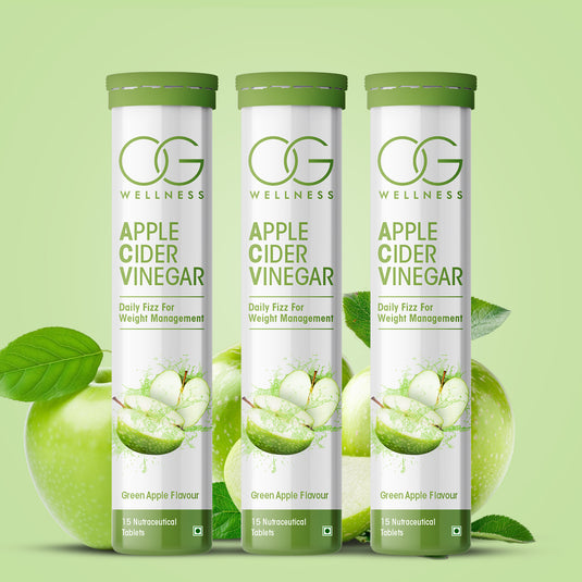 OG Wellness Apple Cider Vinegar Effervescent Tablets 15 Pcs for Weight Loss