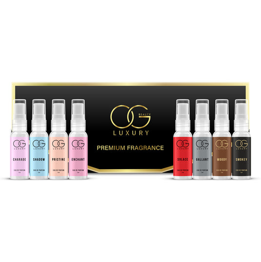 OG BEAUTY Luxury Perfume Gift Set Pack of 8, 5 ML Each For Men & Women