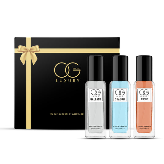 OG BEAUTY Luxury Classic Charm Perfume Pack of 3, 20ml Each for Men