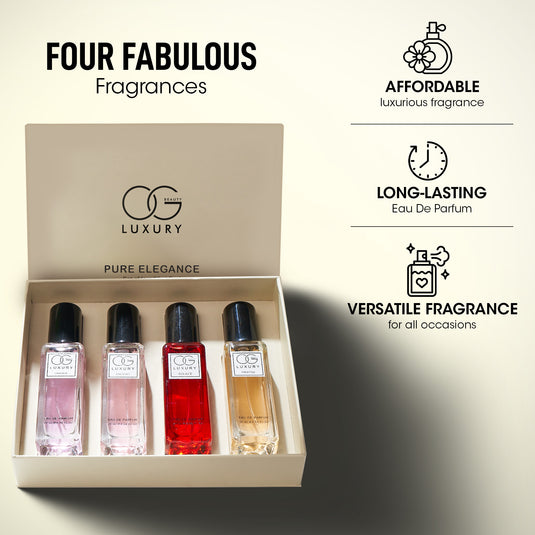 OG BEAUTY Luxury Fragrances Gift Set Pack of 4, 20ml Each